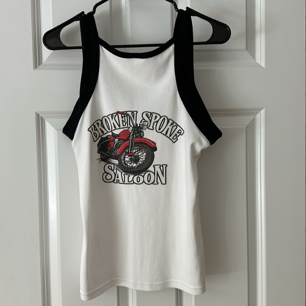 Motorcycle tank top from Broken Spoke Saloon in Daytona Florida